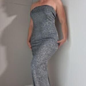 Sparkly Strapless Maxi Dress Size XL